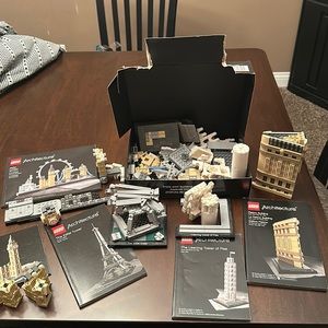 LEGOS- 2.5 Gallon Bag random bunch of legos and books that weighs 4 1/2 pounds!